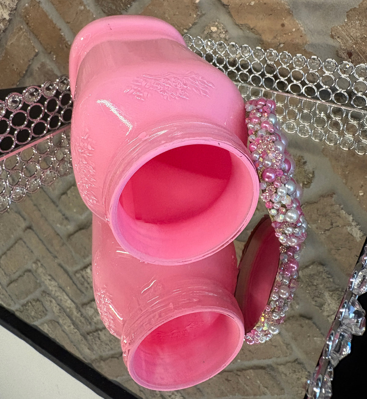 Pink Mason Jar