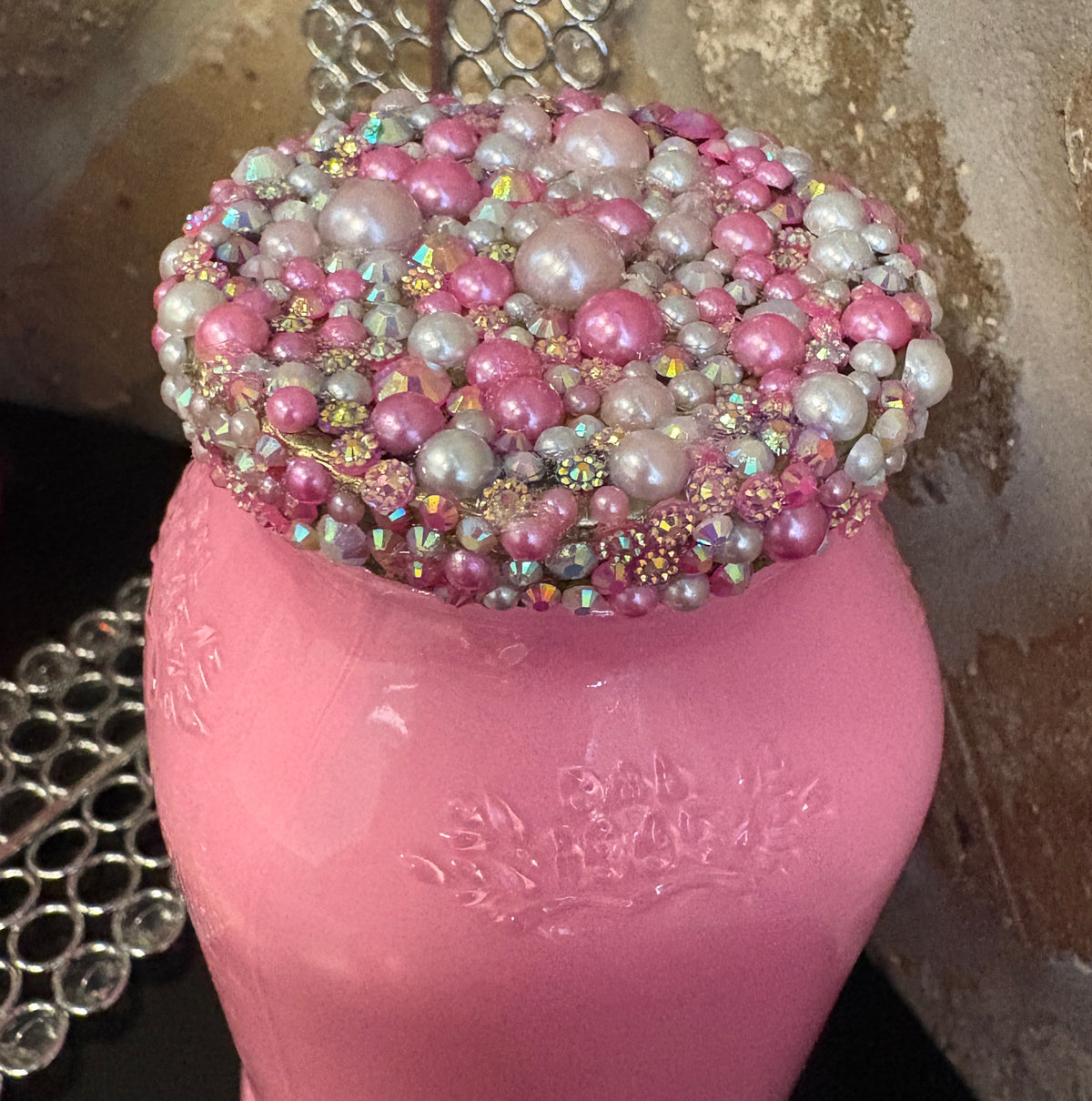 Pink Mason Jar